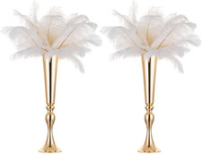 Gold Tall Centerpiece Table