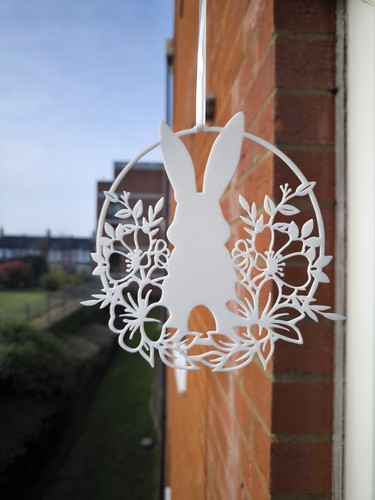 Blooming bunny wreath - bunny,