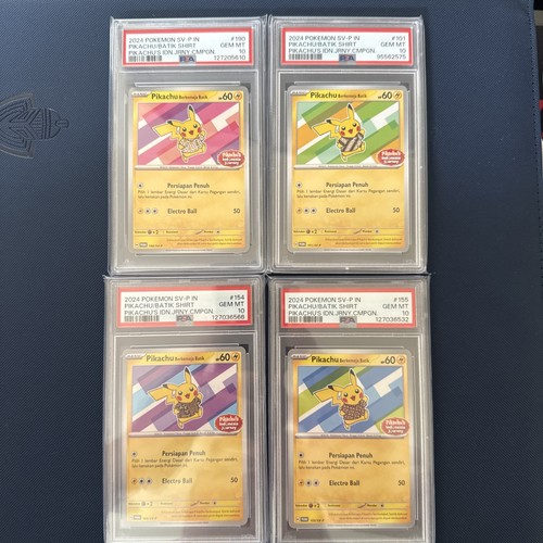 Psa pikachu batik - psa, 10