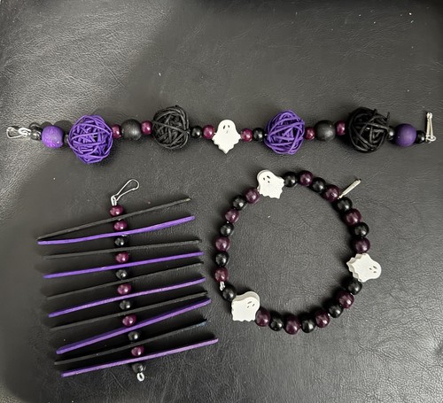 3pc purple halloween set pet - 3pc,