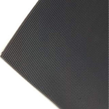 Fine Ribbed Rubber Roll Flooring Matting - 3mm Thick - 1m Wide - Up to 15m Lengt