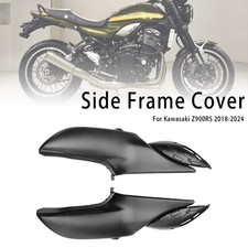 Side Frame Panel Protector Fairings Cover For Kawasaki Z900RS 2018-24 Matte Blk