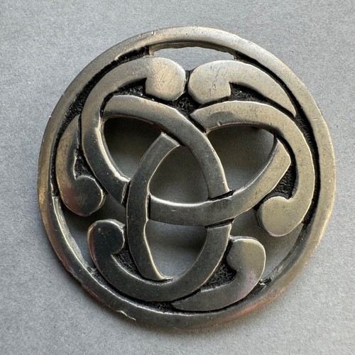 Vintage sjc pewter brooch - vintage,