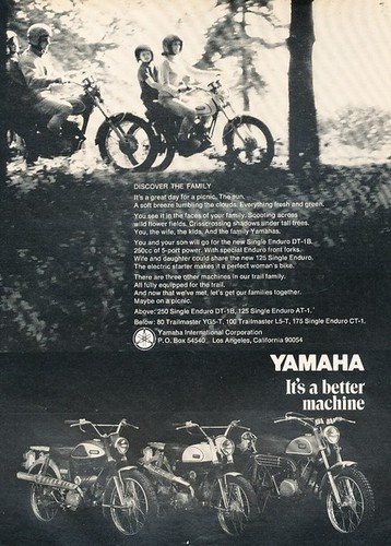 1969 yamaha enduro motorcycle - 1969,