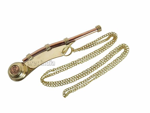 Brass boatswain whistle - brass,