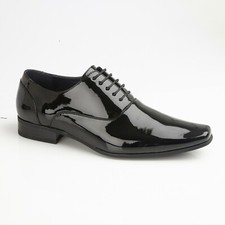 Patent Wedding Shoes Leather Lined Formal Suit Smart Lace Up