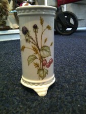 Royal Winton Pottery Staffordshire Ironstone Vase With BlackBerry Decoration