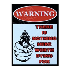Funny Warning Metal Sign