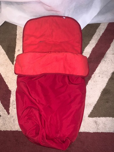 Red mothercare footmuff - red,