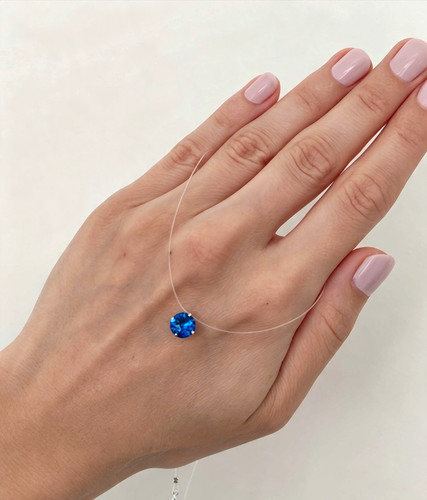 Invisible cord necklace with - invisible,