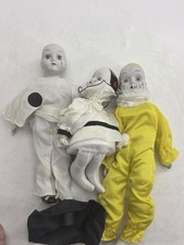 3 Porcelain Pierrot Dolls