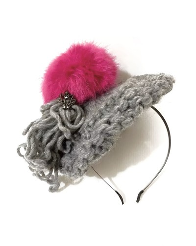 Fascinator hat wool headband - wool,