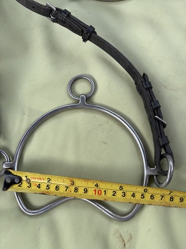 Chifney bit and leather slip - chifney,