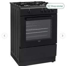 Bush BGC60SB 60cm 4 Hob Grill Oven Gas Cooker - Black
