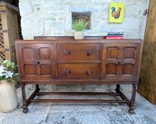 Arts & Crafts Oak Sideboard - Antique - Quarter Sawn Oak