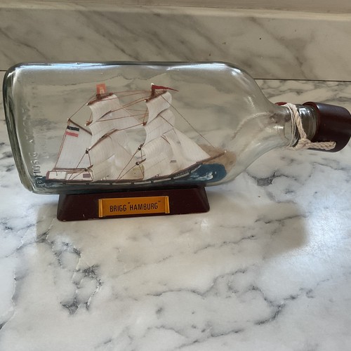Vintage ship bottle - a,
