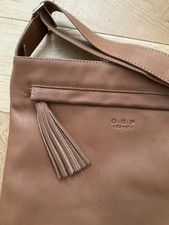 Osprey Leather Large Crossbody Or Shoulder Bag Tan Brown VGC