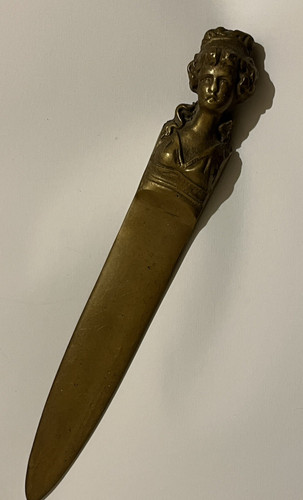 Brass decorative letter opener - brass,