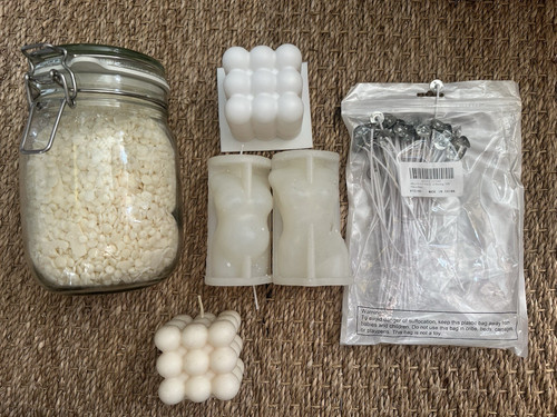 Candle making supplies - making, beads