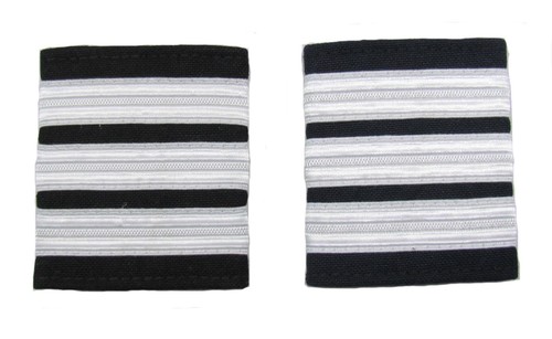 Pilot captain silver - pilot, strips