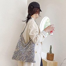 Women Glitter Sequin Shoulder
