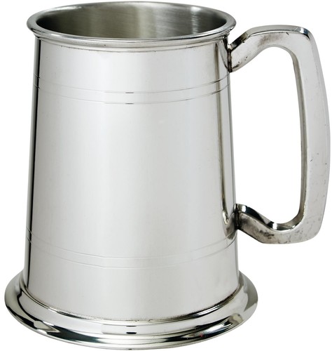 Pewter beaker pint tulip - pewter,