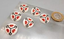 6 Vintage Art Deco Painted