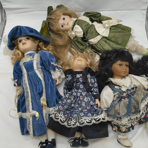 Porcelain dolls job lot - porcelain,