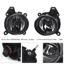Pair Front Bumper Fog Lights For Mini Cooper One R50 R52 R53 63176925050 E7