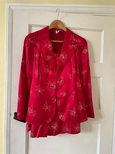 Stunning silk suit skirt - silk,