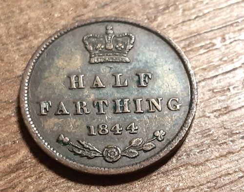 Victoria half farthing 1844 - victoria,