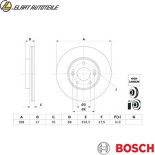2x BRAKE DISCS 0 986 479 G24