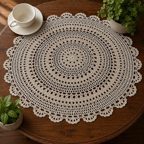 45cm vintage hand crochet - 45cm,
