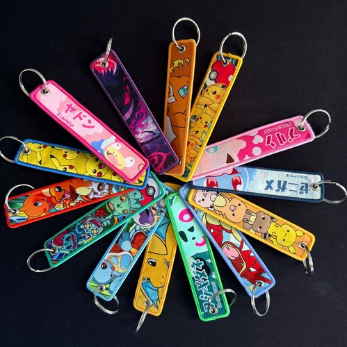 Pokemon style embroidered key - pokemon,