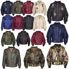 Kids Jacket Girls Boys Bomber