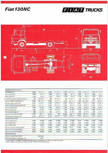 Fiat 130nc 4x2 rigid truck - fiat,