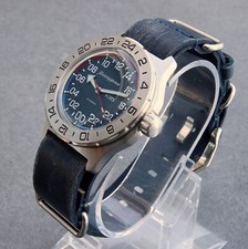 Vostok Komandirskie K-35---NOTE---24 HOUR WATCH---Russian Auto Dive Watch