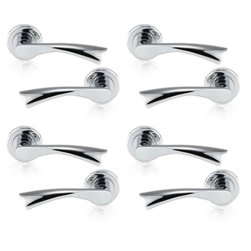 Xfort door handle rose - door, on