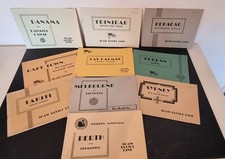 Shaw Savill Line Tourist Booklets 1950s/60s Qty 10 Mint Condition