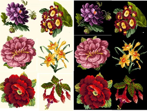 Berlinwork flower coasters