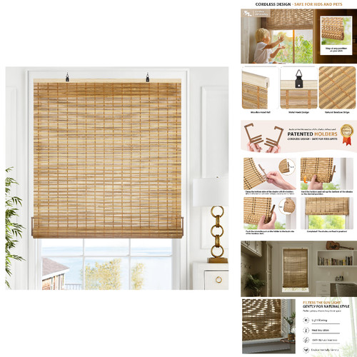 Lazblinds cordless bamboo - cordless,