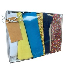 Blue Red Floral Paisley Solid