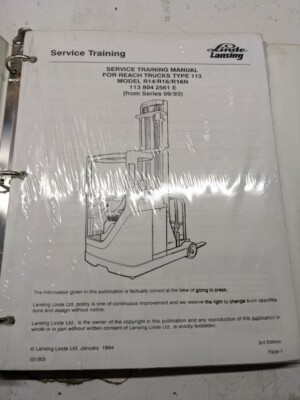Linde fork lift truck - linde,