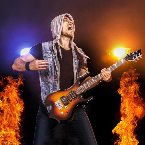 Glarry burning fire - glarry, electric