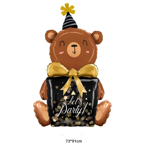 Teddy bear balloon birthday - teddy,