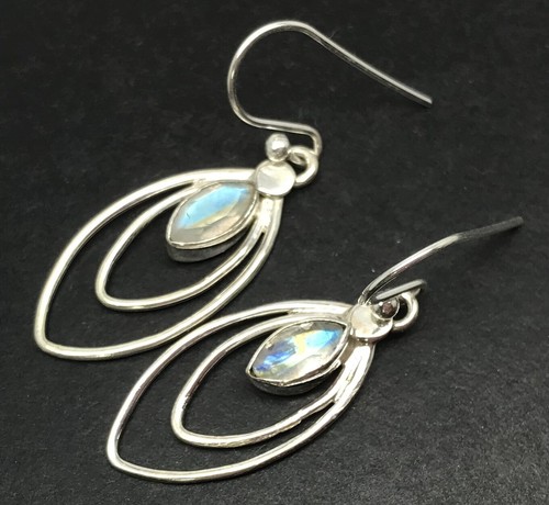 Rainbow moonstone marquise