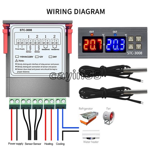 12v 24v 110 - 110-220v, stc-3008