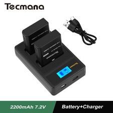 2X 2200mAh Battery EN-EL14+Charger For Nikon D3100 D3200 D3300 D3400 D3500 D5100