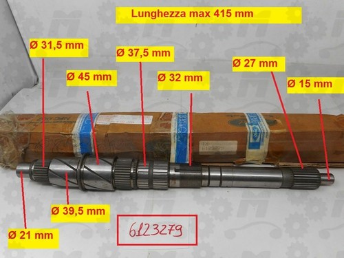 Shaft secondary gear - shaft, type