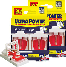 The Big Cheese Ultra Power Mouse Traps Pack of 4 - Reusable Professional Quality